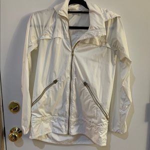 White Lululemon Windbreaker Jacket